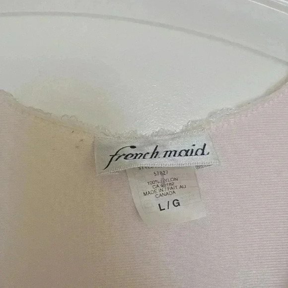 Vintage  pale pink french maid size large nightie - Picture 6 of 8